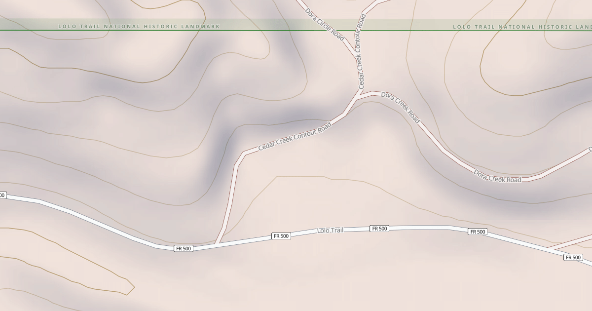 Map preview of CEDAR CREEK CONTOUR