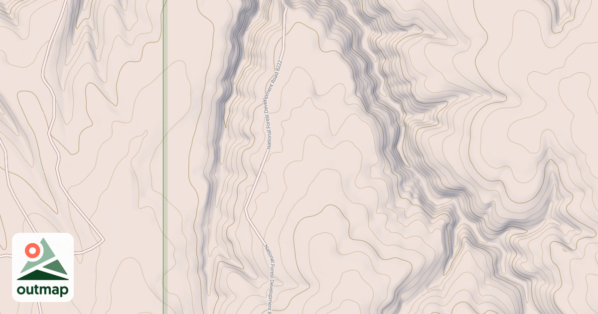 Map of N430D FIVE DOLLAR RIDGE