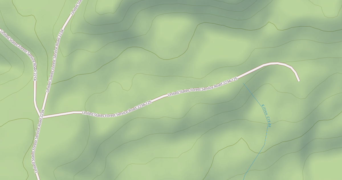 Map preview of USFS National Forest System Roads {66ABCDB9-49EF-4540-82DB-D66B7ABBC403}