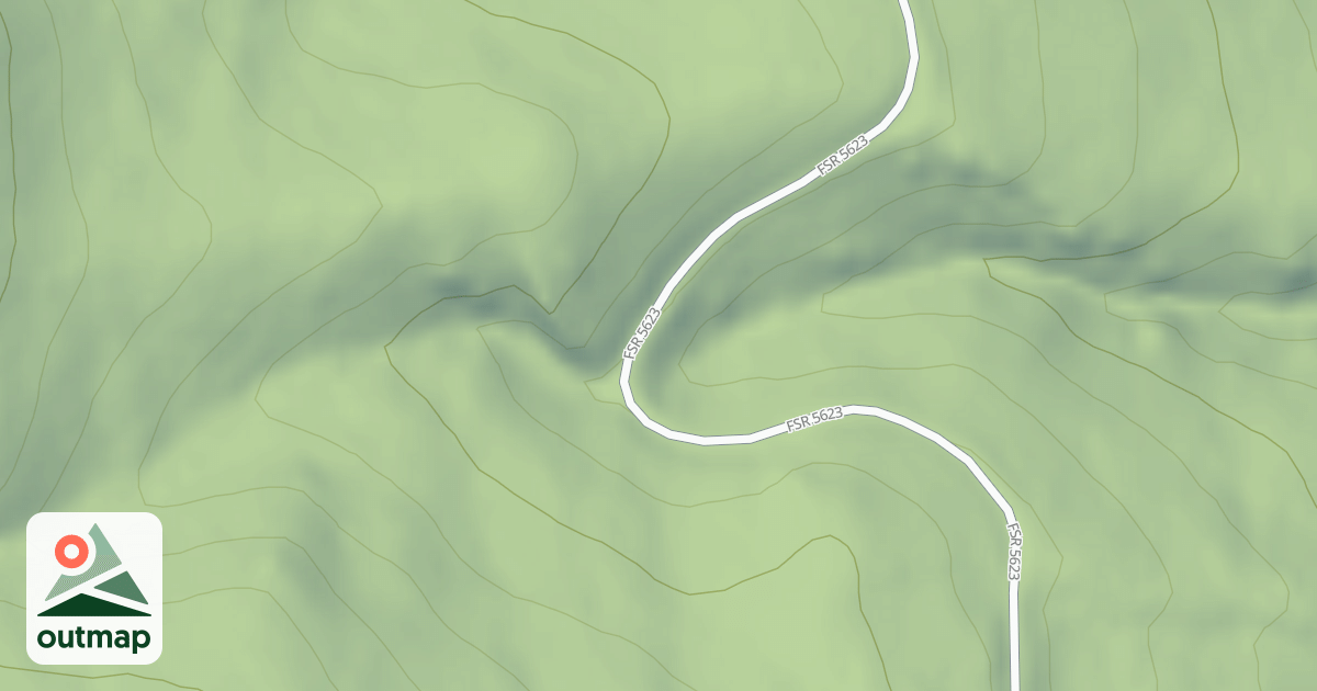 Map of (FDR) SOUTH LICK CREEK