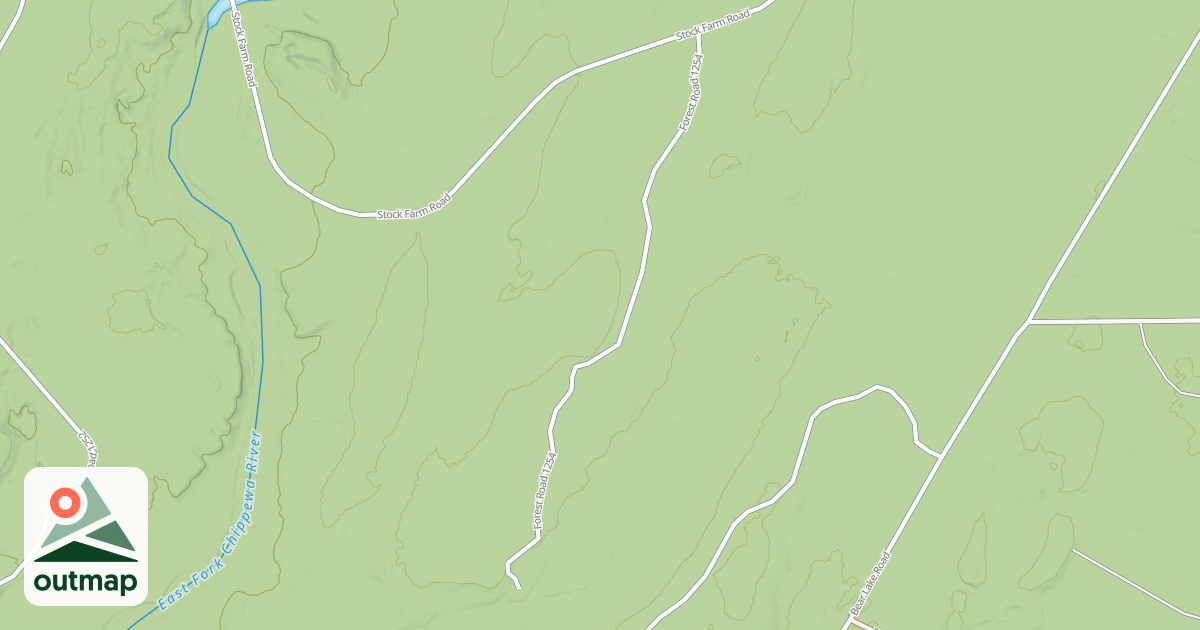 Map of FR 1254