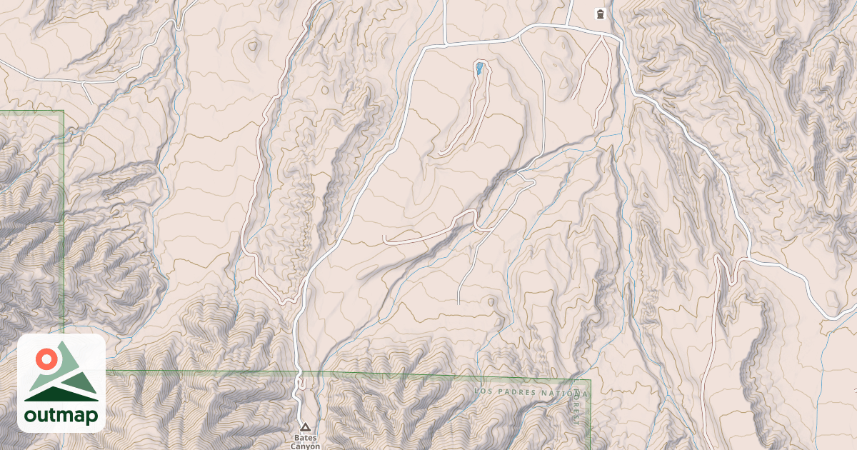 Map of 1 BATES CANYON