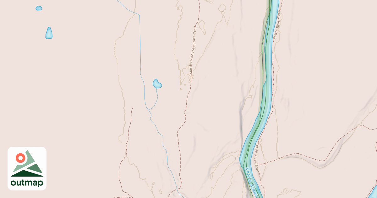 Map of Matthew Lourey State Trail