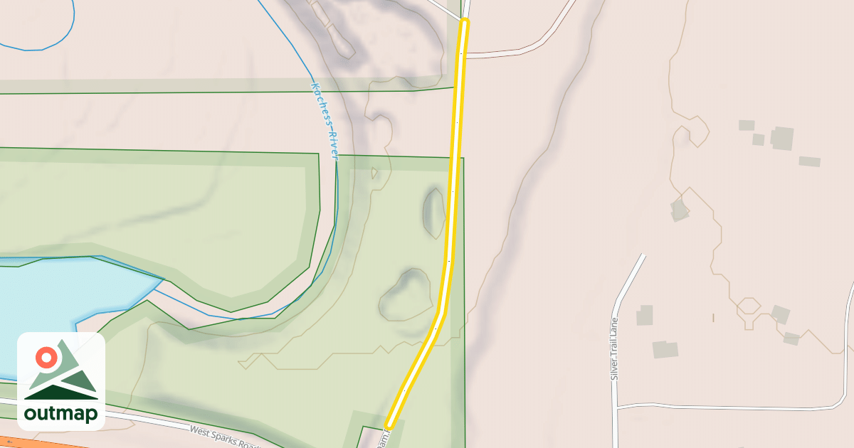 Map of Kachess Dam Road