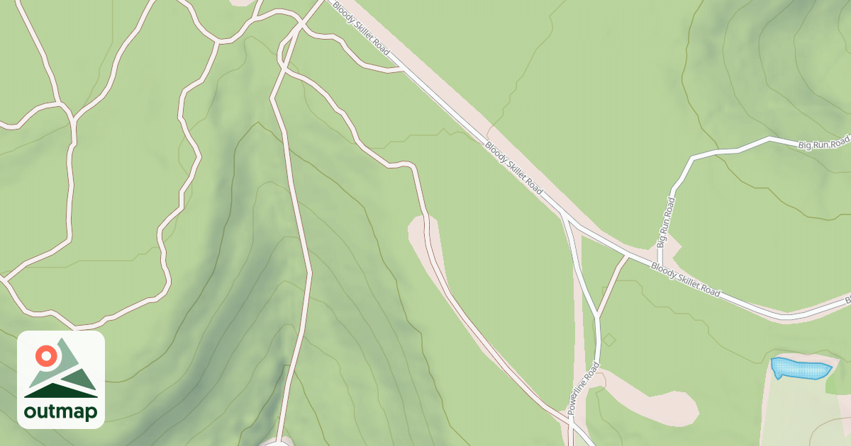 Map of Bloody Skillet ATV Trail