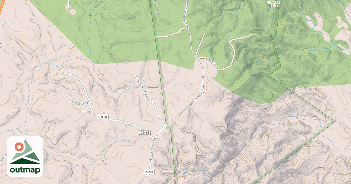 Map of ROSS MOUNTAIN