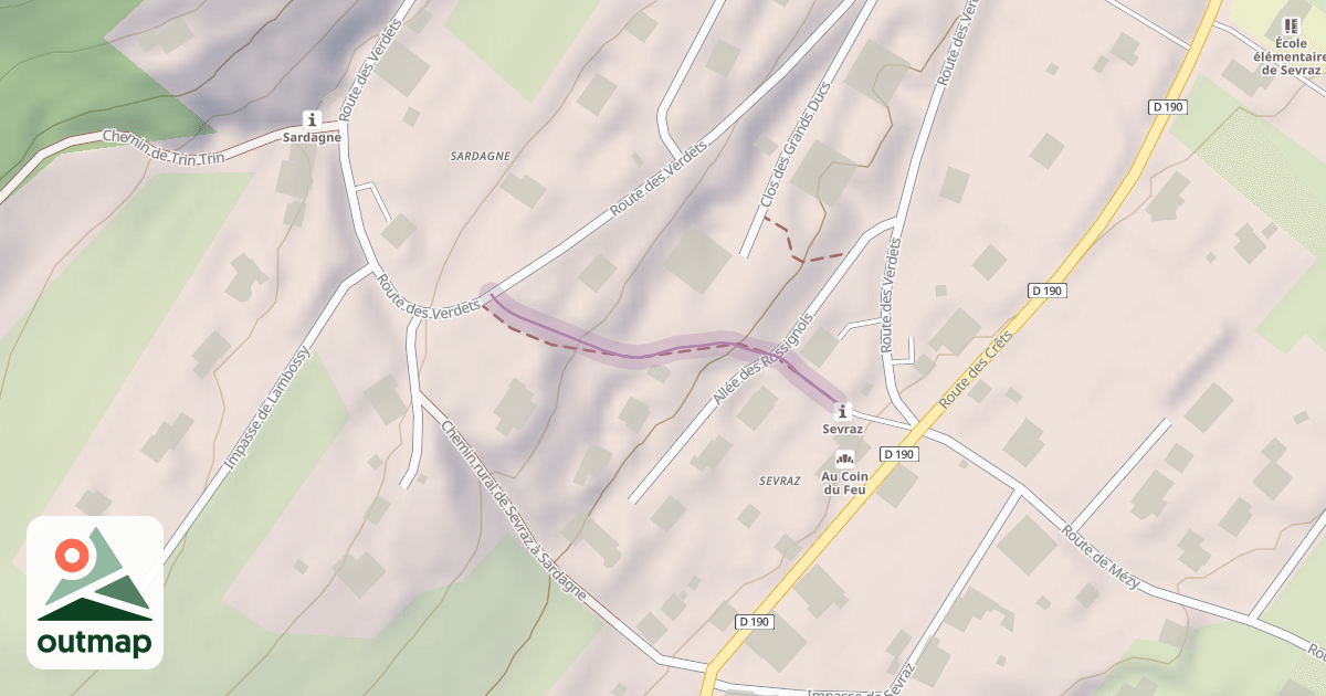 Map of Chemin de Sardagne