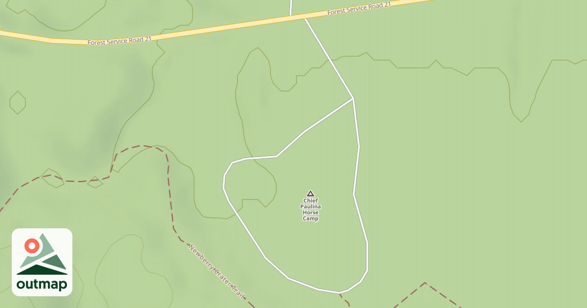 Map of CHEIF PAULINA HORSE CAMP