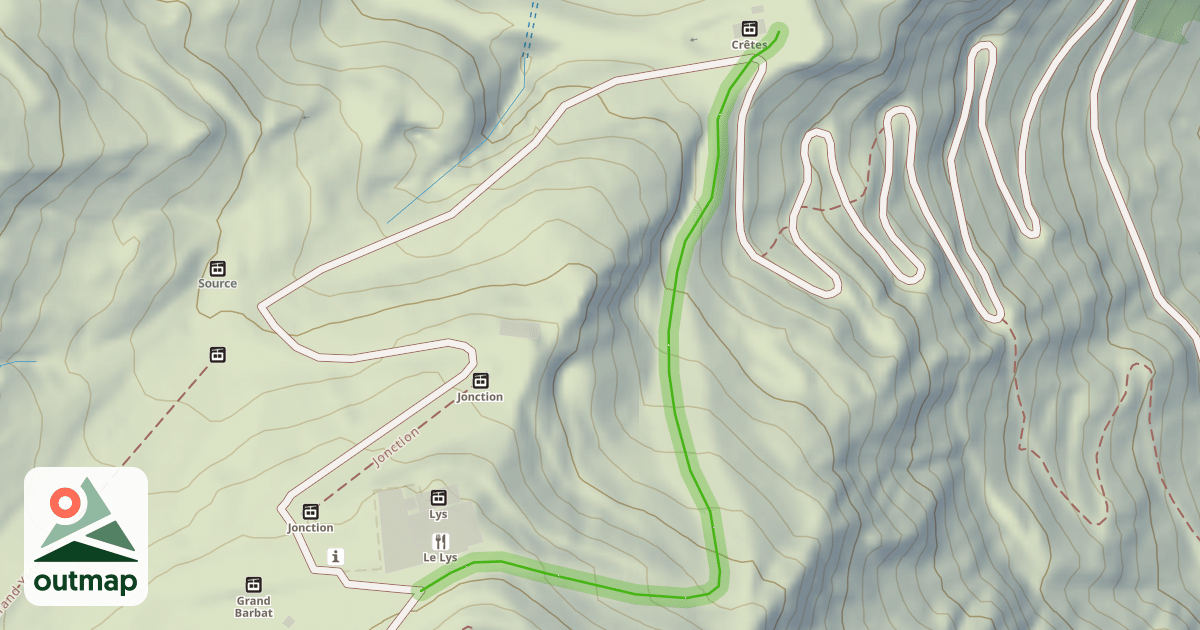 Map of Crêtes