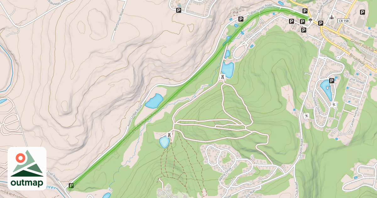 Map of Woodridge O&W Rail Trail