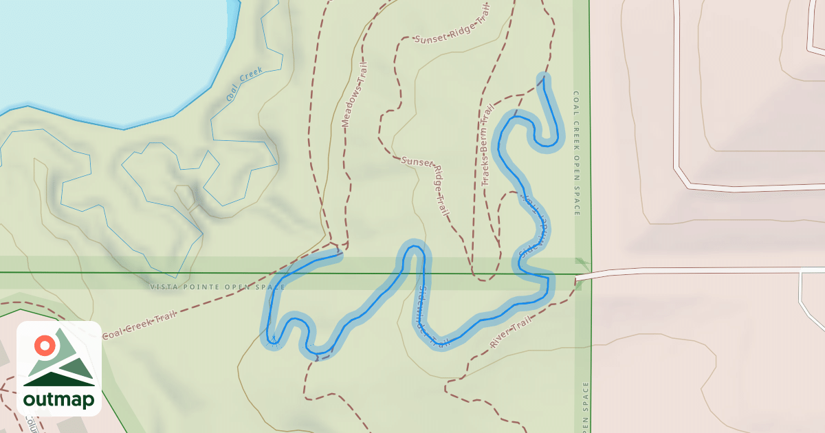 Map of Sidewinder Trail