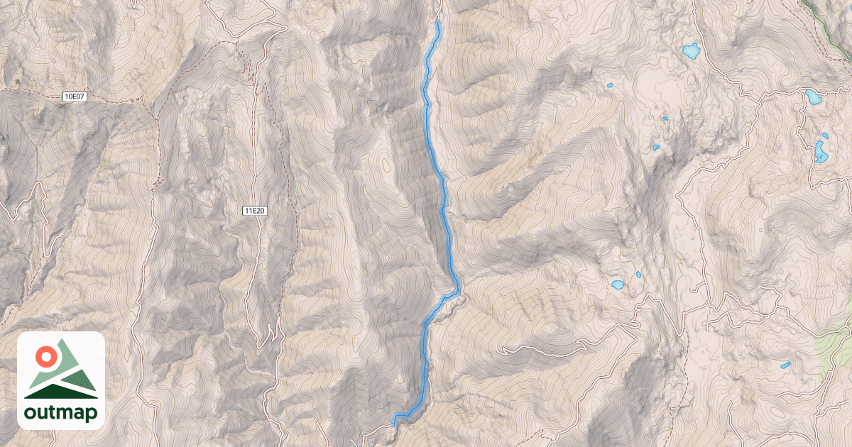 Map of Lavezzola Creek Trail