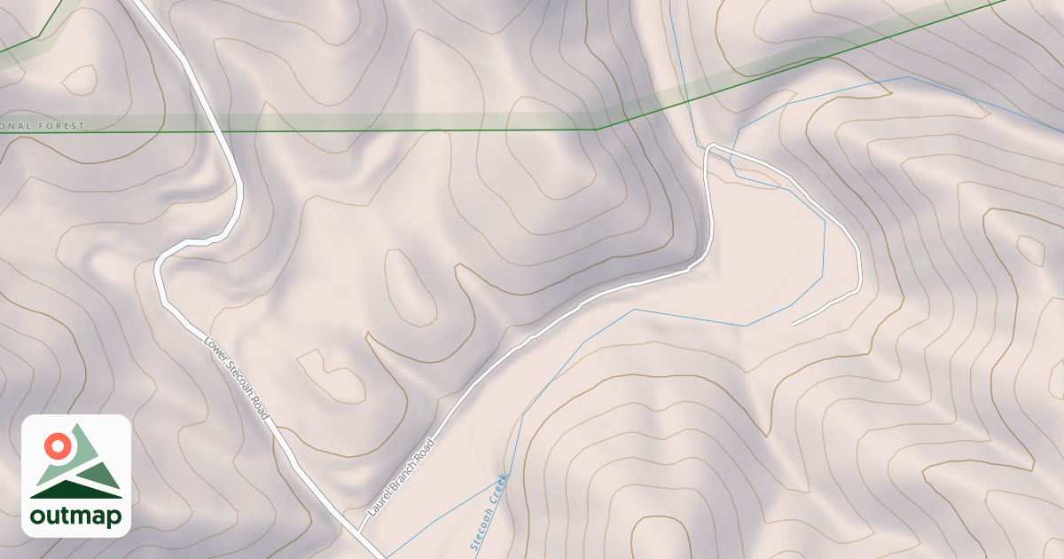 Map of LOWER STECOAH CR