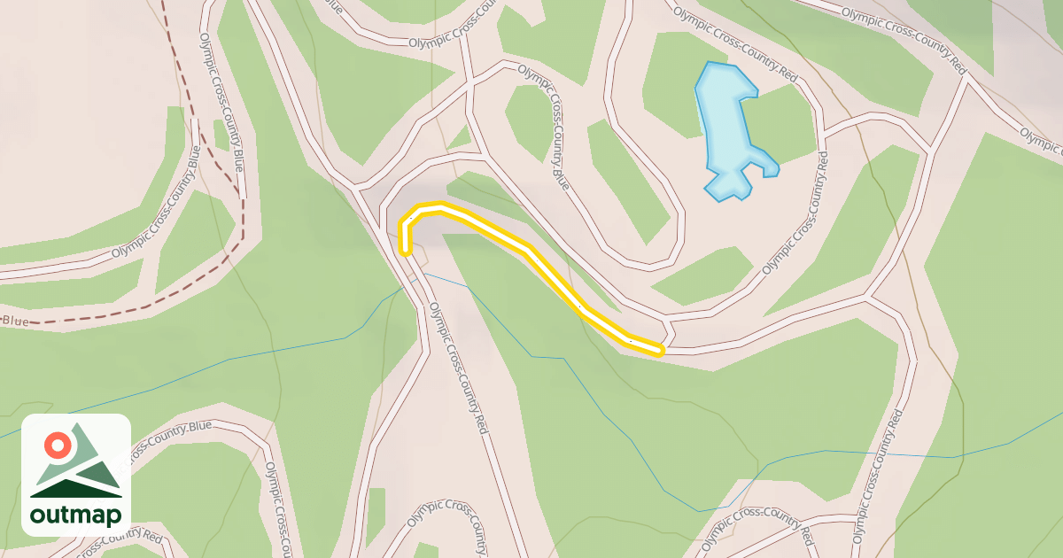 Map of Olympic Cross-Country Red