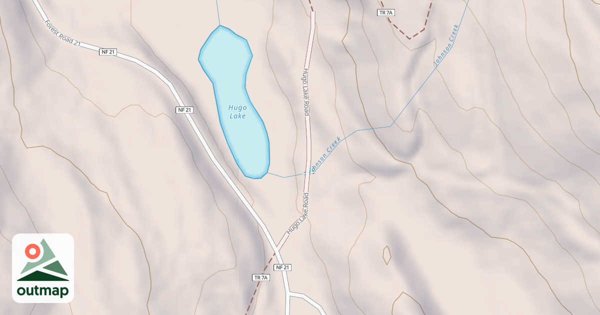 Map of HUGO LAKE