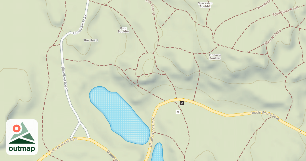 Map of Iron Cross Boulder