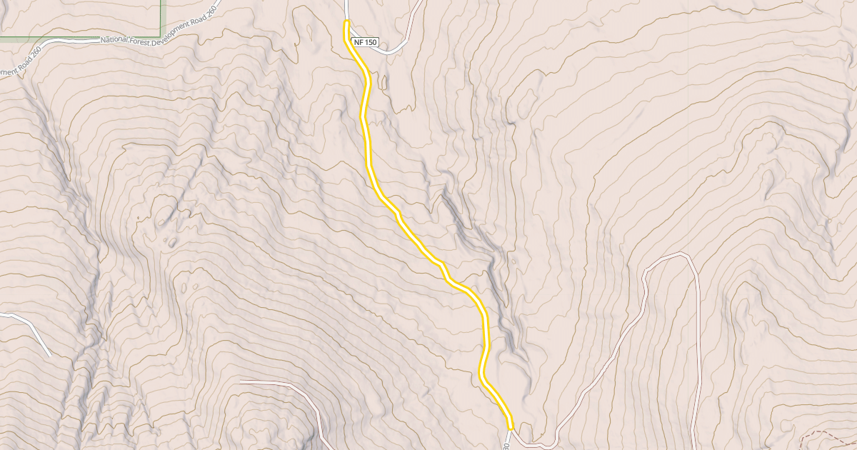 Map preview of National Forest Development Road 3230