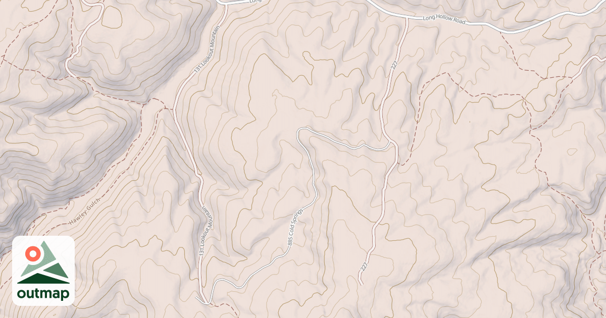Map of COLD SPRINGS