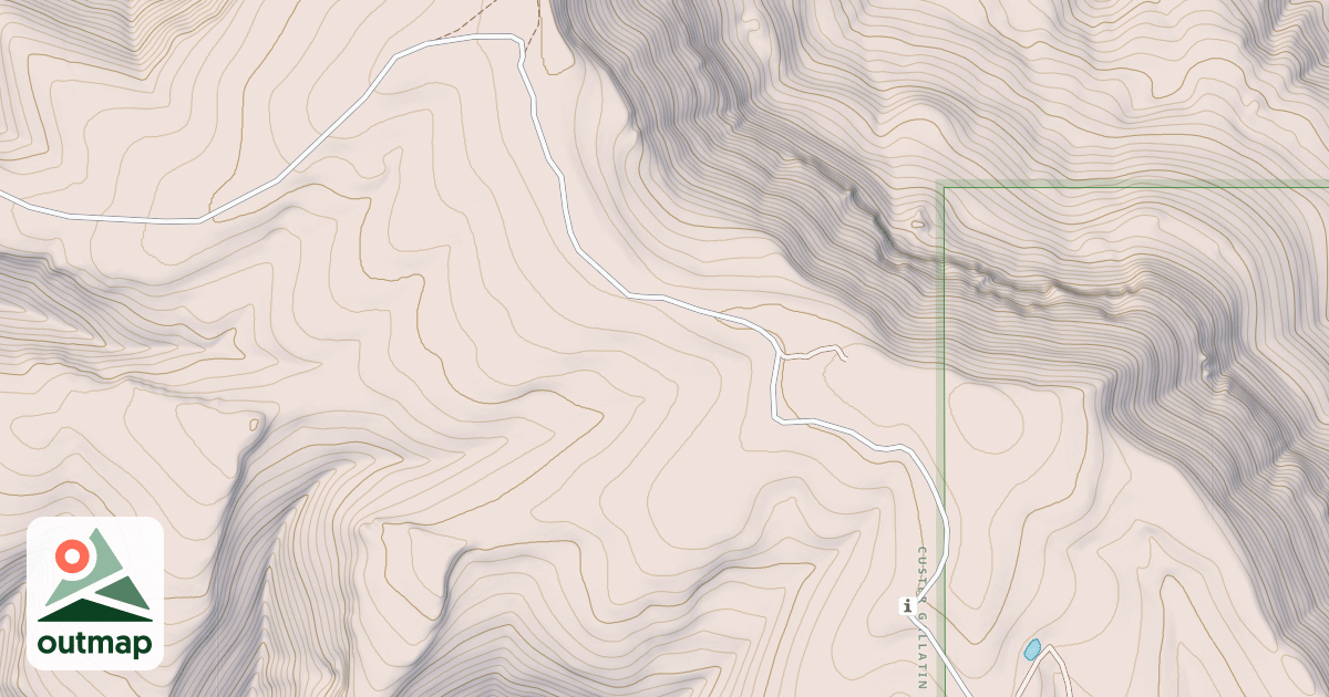Map of PRYOR MOUNTAIN ROAD