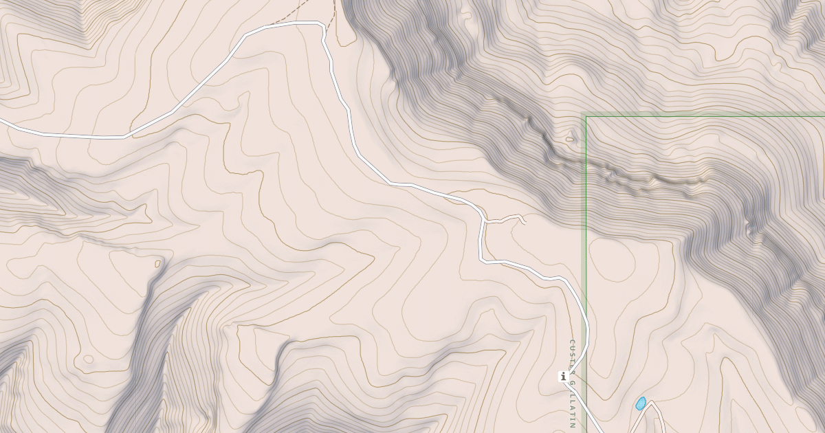 Map preview of PRYOR MOUNTAIN ROAD