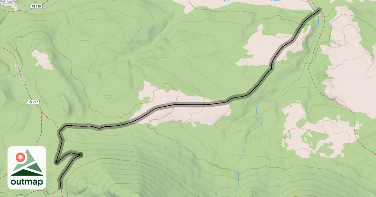 Map of Haunted Forest Trail