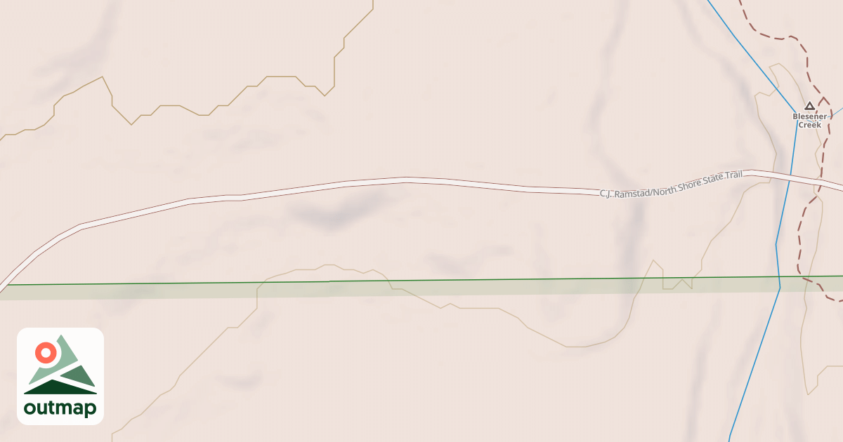 Map of C.J. Ramstad/North Shore State Trail