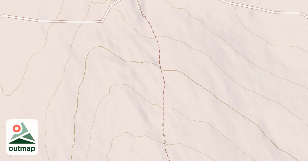 Map of Spruce Hill Trail