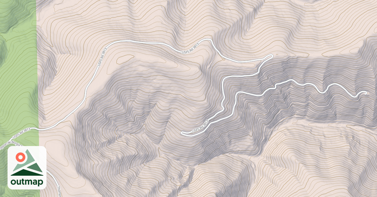 Map of MINERAL MOUNTAIN CREEK
