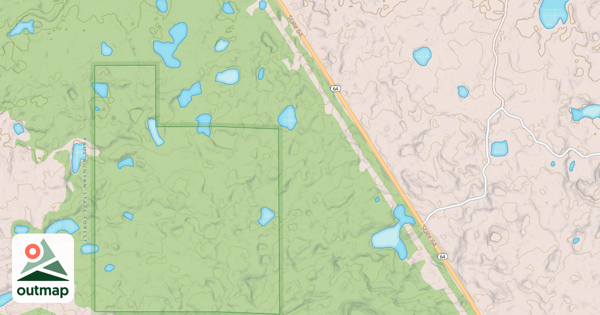 Map of Martineau Recreational Trails