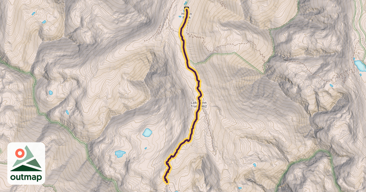 Map of Lake Ann Trail