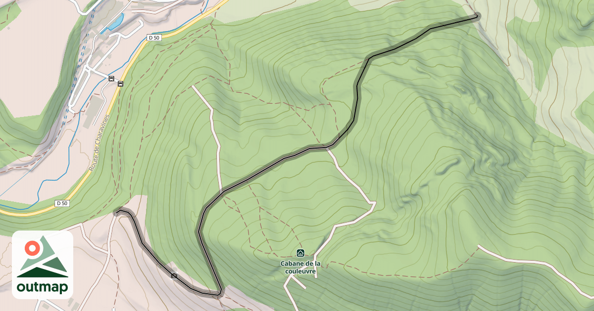 Map of Chemin de la Gorge des Voleurs