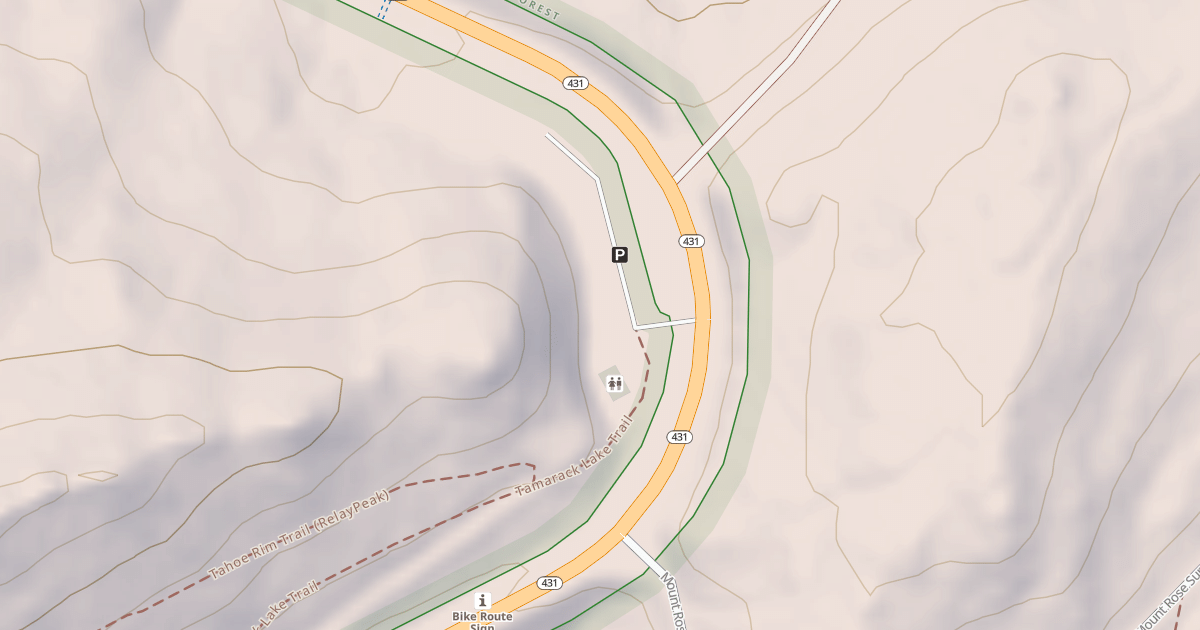 Map preview of MT ROSE SUMMIT PARKING LOT