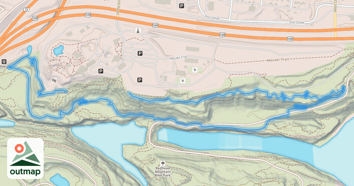 Map of North Star Loop (blue)
