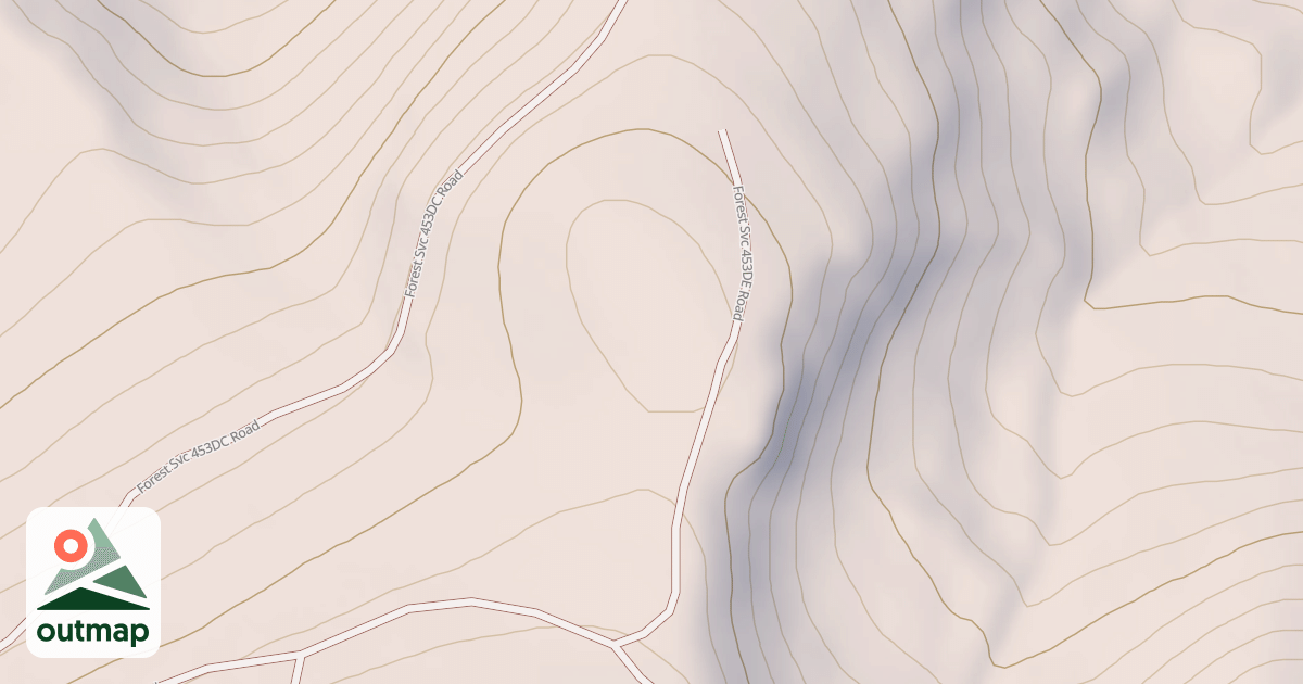 Map of USFS Motor Vehicle Use Map Roads {4F915480-BC3F-4793-87E3-F11FBA442108}