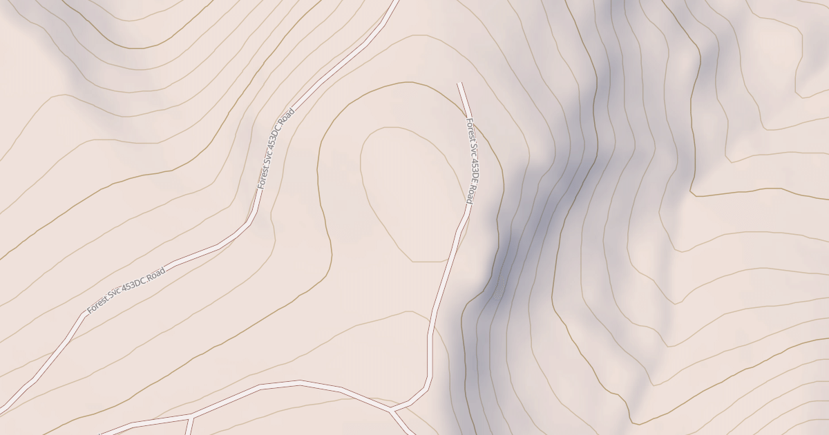 Map preview of USFS Motor Vehicle Use Map Roads {4F915480-BC3F-4793-87E3-F11FBA442108}