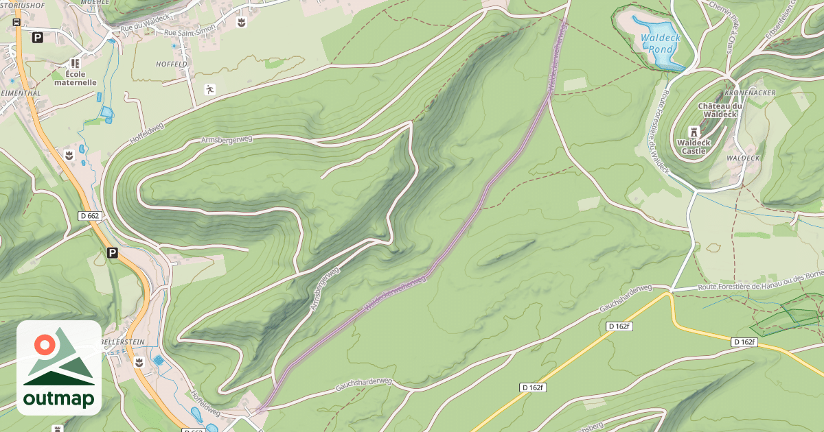 Map of Waldeckerweiherweg