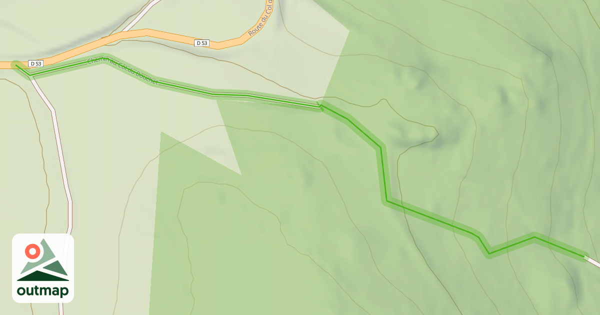 Map of Chemin au Col du Bouchet