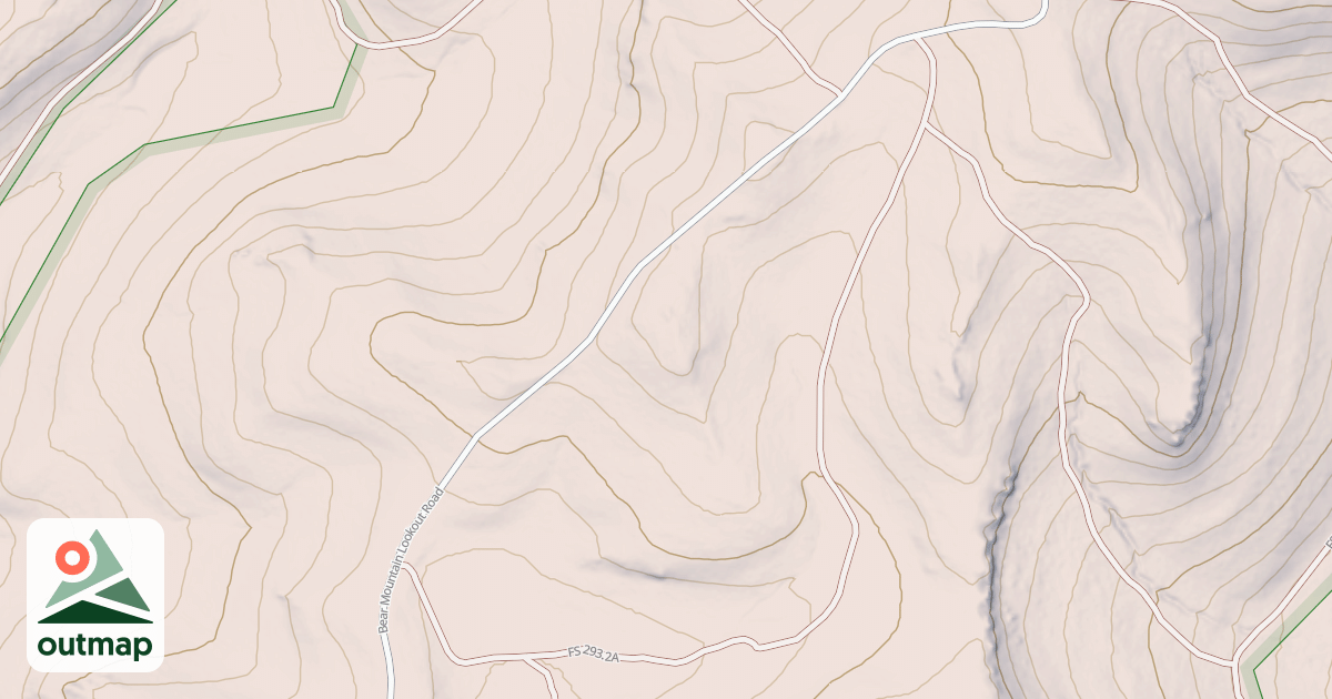 Map of BEAR MTN LOOKOUT BR 2A