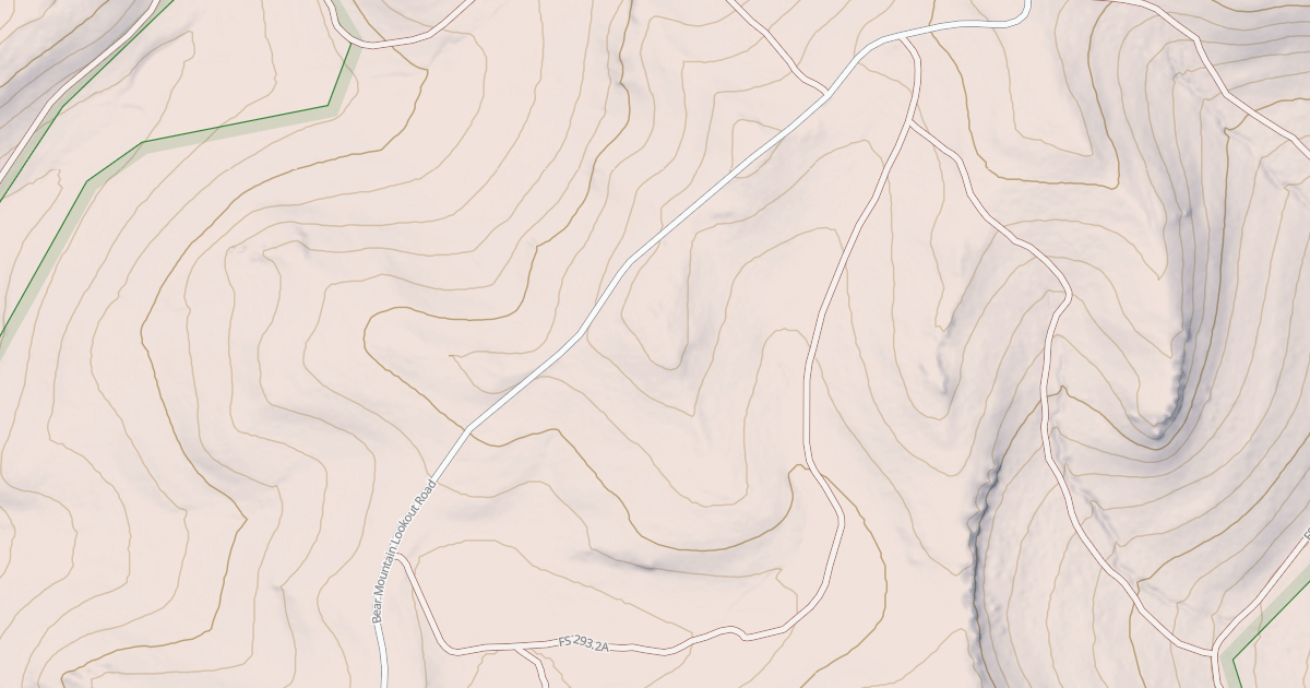 Map preview of BEAR MTN LOOKOUT BR 2A