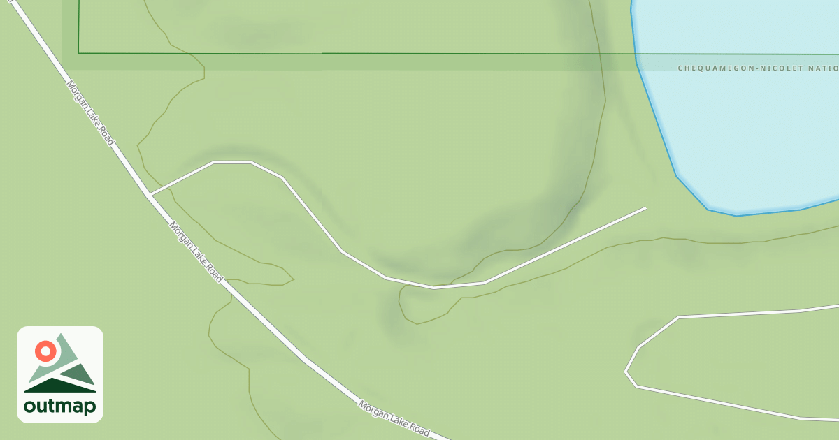 Map of MORGAN LAKE BOAT LANDING