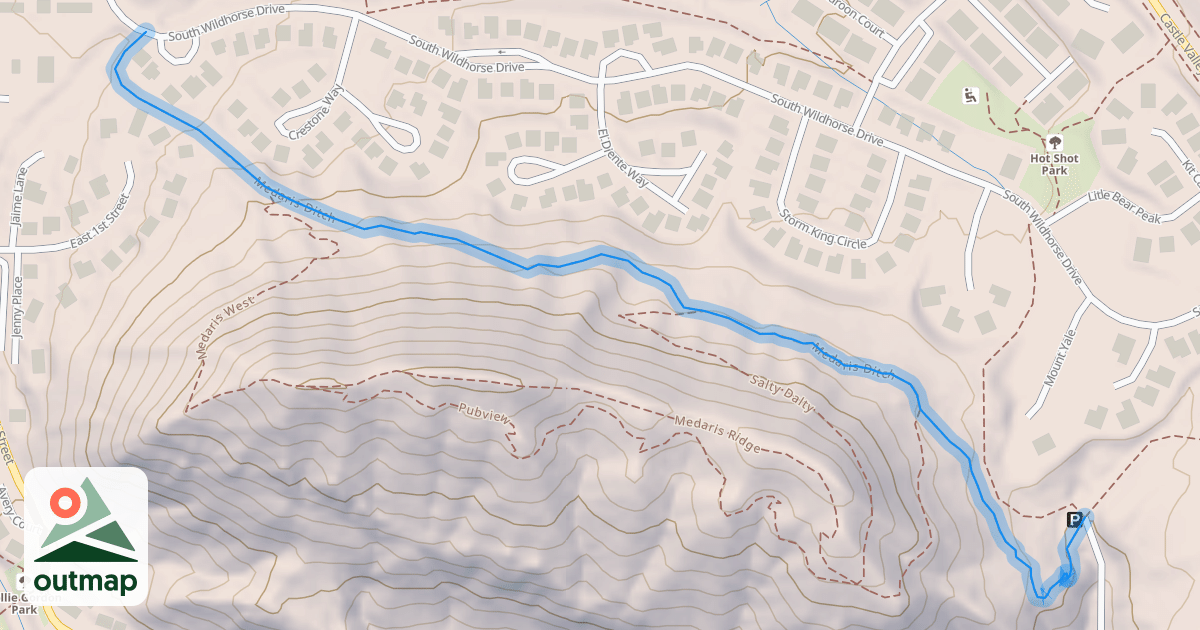 Map of Medaris Ditch