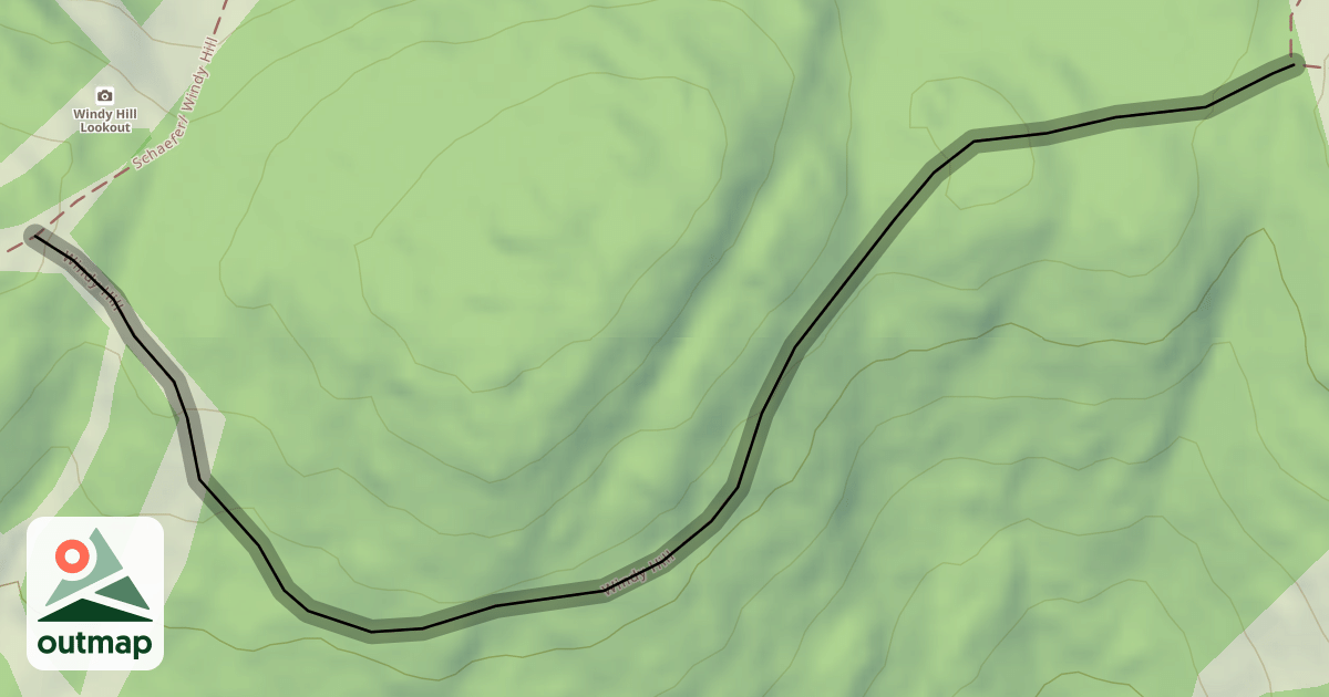 Map of Windy Hill
