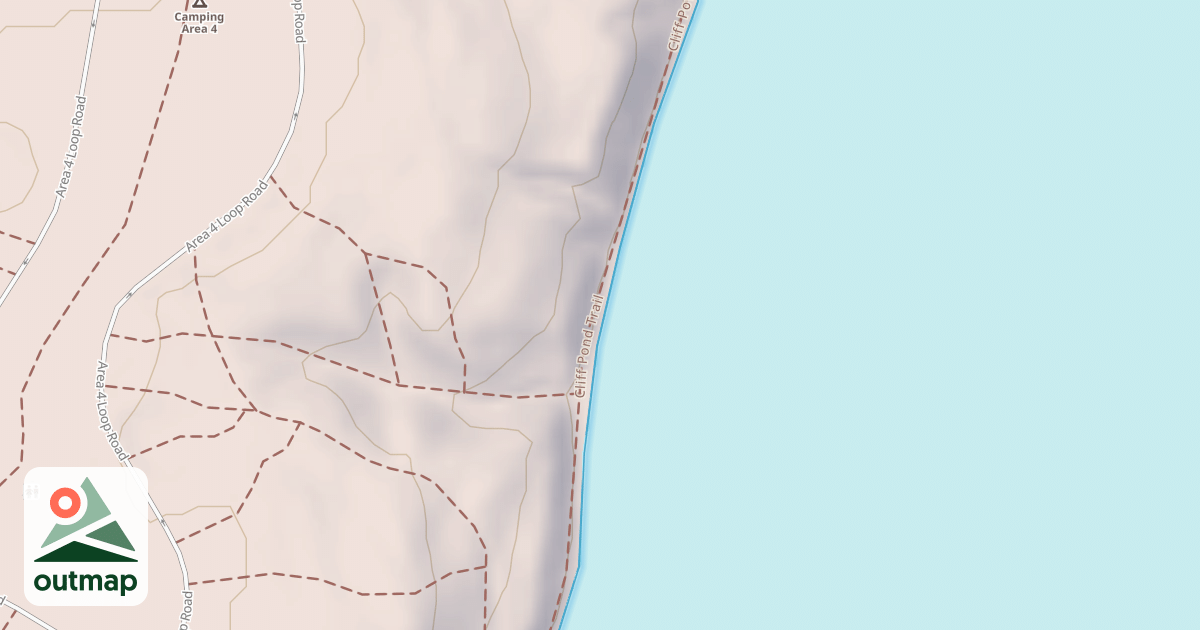 Map of Cliff Pond Loop Trail