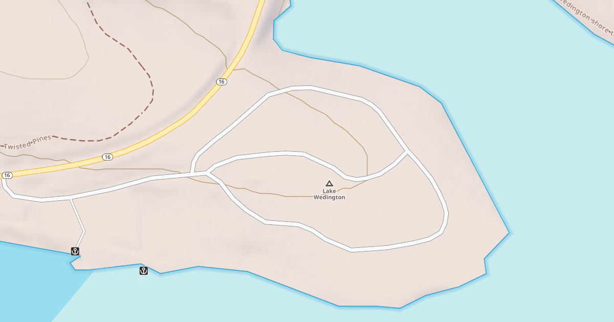 Map preview of WEDINGTON CAMPGROUND CUT THRU