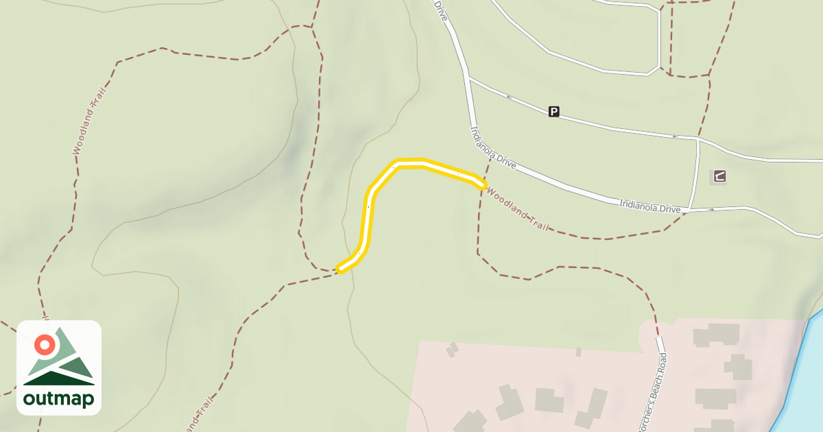Map of Woodland Trail