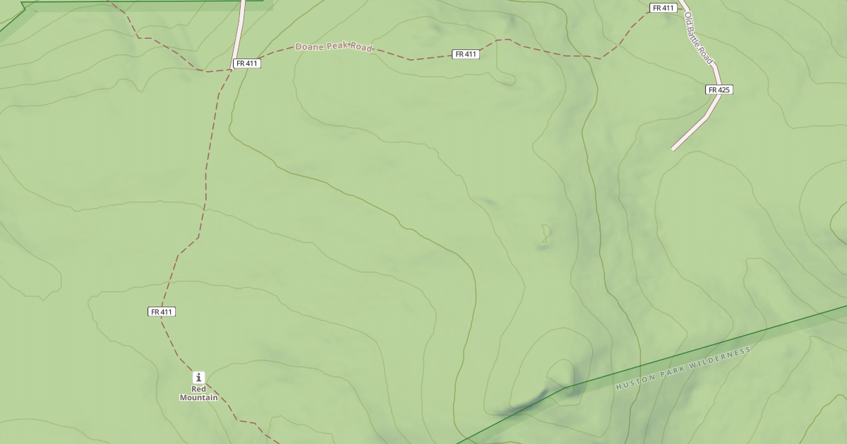 Map preview of DOANE PEAK