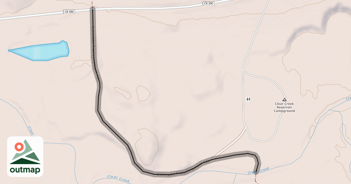 Map of Colorado Trail (Segment 12)