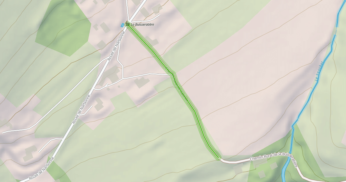 Map preview of Chemin rural de Gatinet