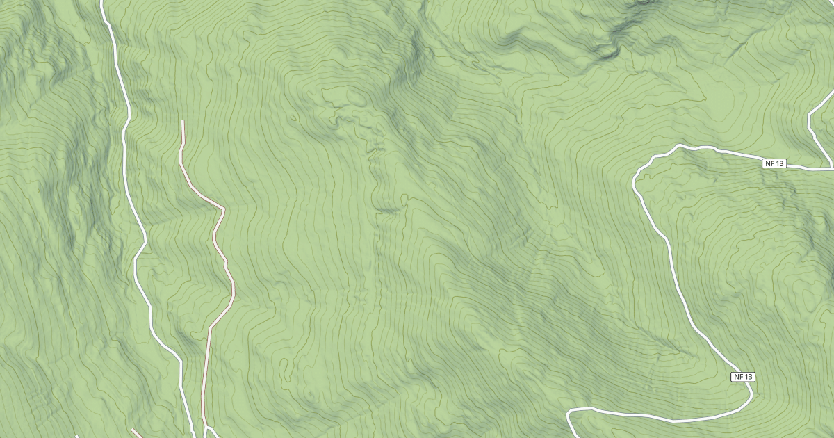 Map preview of USFS Motor Vehicle Use Map Roads {0990C7FC-A24D-4F5A-B4E9-3ED6D9785F45}