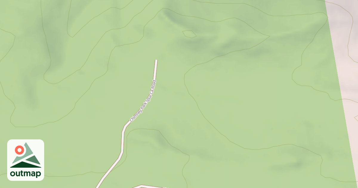 Map of CHIMNEY PARK SPUR CA